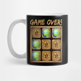 Financial Showdown: Bitcoin Triumphs in the Ultimate Game of Tic-Tac-Toe Mug